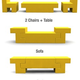 Illustration for article titled Sdesignunit 2+1 Furniture: Lego Inspired Loving